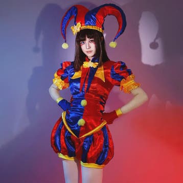 Pomni Cosplay Kostuum - The Amazing Digital Circus Clown Uni, Verzenden, Nieuw