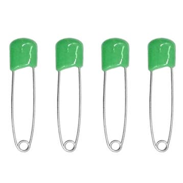 Fako Bijoux - 4 Veiligheidsspelden Met Beschermkap -, Sieraden, Tassen en Uiterlijk, Broches, Verzenden, Nieuw
