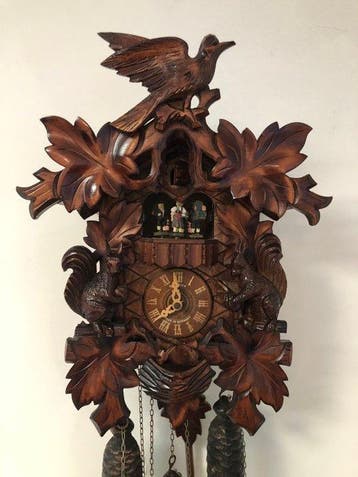 Zwarte Woud wandklok - Schonach / Gütenbach - Hout -, Antiek en Kunst