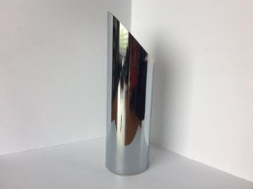 2,5 inch chroom schuin eindsierstuk, Auto-onderdelen, Uitlaatsystemen, Ophalen of Verzenden, Nieuw