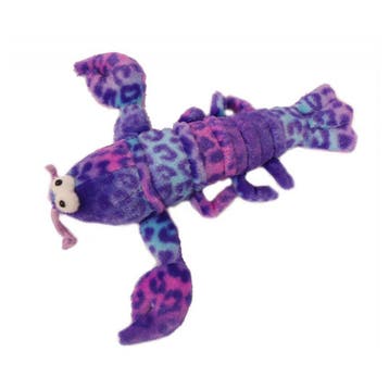 Knuffeldier kreeft - pluche - paars - 33 cm, Verzenden, Nieuw