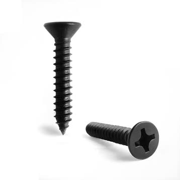 100 mini schroefjes (3.0x14 mm, verzonken, zwart), Ophalen of Verzenden, Nieuw