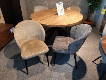 Eetkamerstoelen Kula (set van 6) **SHOWROOMMODEL**, Nieuw, Stof