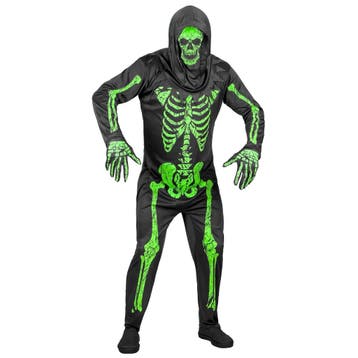 Groen Neon Skelet Kostuum Volwassenen, Ophalen of Verzenden, Nieuw