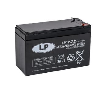 Landport (LP) VRLA-LP accu 12 volt 7,2 ah LP12-7,2 VDS (t1), Computers en Software, Ophalen of Verzenden, Nieuw