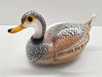 sculptuur, Anatra - 10 cm - Muranoglas