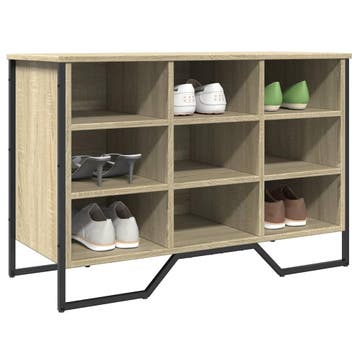 vidaXL Schoenenkast 90x38x61,5 cm bewerkt hout sonoma, Verzenden, Nieuw