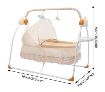 Elektrische Babywieg met Automatische Schommelfunctie, Kinderen en Baby's, Babywiegjes en Ledikanten, Verzenden, Nieuw