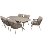 Puglia Nevada low dining tuinset 250x105xH69 cm 7 delig, Ophalen of Verzenden, Nieuw