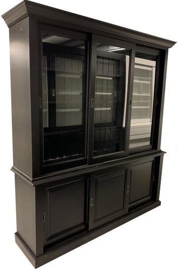 Buffetkast zwart Almelo 195cm, Ophalen of Verzenden, Nieuw