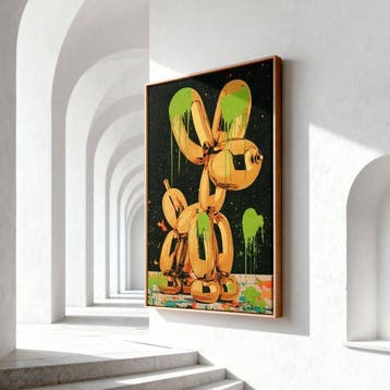 Iconica - Toxic Gold Balloon Dog - unique 1/1 XXL (150 x 100