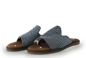 Lazamani Slippers in maat 37 Blauw, Slippers, Lazamani, Zo goed als nieuw, Verzenden