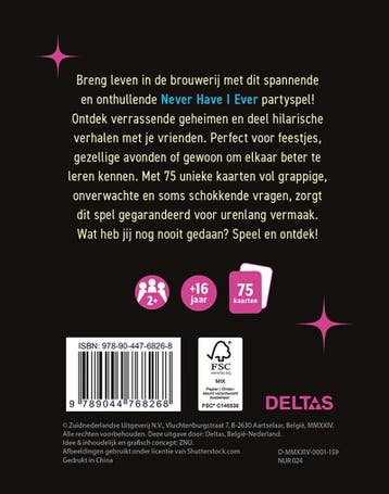 Never Have I Ever - Party Games 9789044768268 ZNU, Boeken, Verzenden, Zo goed als nieuw, ZNU