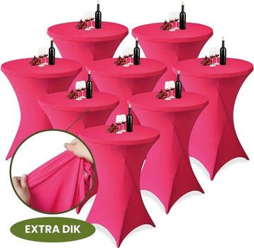 Statafelrok Roze x 8 – 80-85 x 110 cm met Opbergtas – Stata, Verzenden, Nieuw
