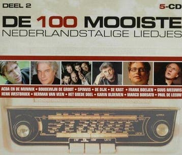 100 Mooiste Nederlandstalige Luisterliedjes Deel 2 (5CD), Cd's en Dvd's, Verzenden, Nieuw in verpakking