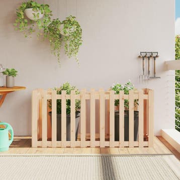 vidaXL Plantenbak verhoogd met hekontwerp 150x50x70 cm, 100 cm of meer, Verzenden, Nieuw, 60 cm of meer