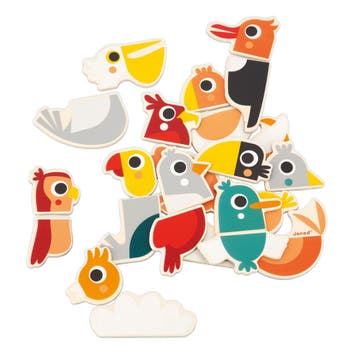 Janod - Magneetset vogels houten sp van €13,99 voor €7,00, Ophalen of Verzenden, Nieuw