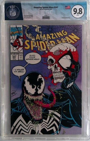 Amazing Spider-Man #347 - EGC 9.8 - 1 Graded comic - Eerste, Nieuw