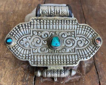 Gau amulettendoos - Tibet - Begin 20e eeuw