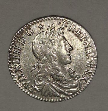 Frankrijk. Louis XIV. 1/2 Écu 1662 D (Lyon) (Zonder