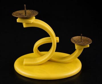 Kaarsenhouder - Karbolit, Messing - Sovjet