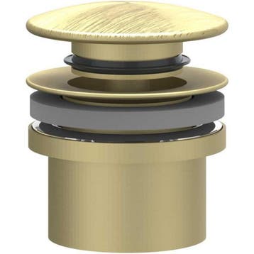 IVY Designplug Stop&Go - RVS 316 Geborsteld Mat Goud PVD, Doe-het-zelf en Verbouw, Ophalen of Verzenden, Nieuw, Rvs