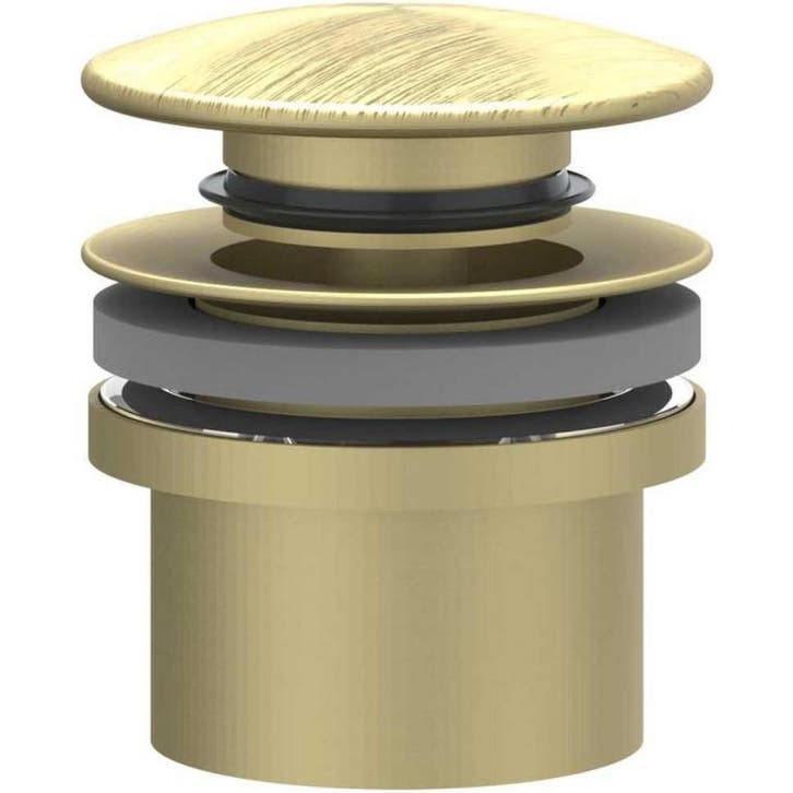 IVY Designplug Stop&Go - RVS 316 Geborsteld Mat Goud PVD, Doe-het-zelf en Verbouw, Sanitair, Nieuw, Rvs, Ophalen of Verzenden