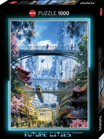 Future Cities - Markets District Puzzel (1000 stukjes) |, Hobby en Vrije tijd, Verzenden, Nieuw