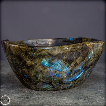 Natuurlijke labradoriet schelp – intensiever blauw, Verzamelen