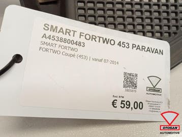 Smart Fortwo 453 2014+ Paravan Paravent A4538800483, Ophalen, Gebruikt, Smart, Motorkap