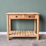 Klassieke sidetable teak| 80x40x100t/m200 (hxdxb)| v.a. €250, 100 tot 150 cm, Klassiek, Teakhout, Nieuw