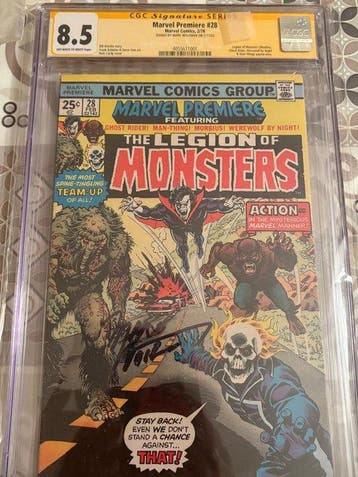 Marvel Premiere #28 - The Legion of Monsters - Signed by, Boeken, Strips | Comics, Nieuw