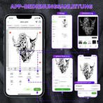 Draadloze Thermische Tattoo Stencilprinter met Transferpapie, Computers en Software, Printers, Verzenden, Nieuw