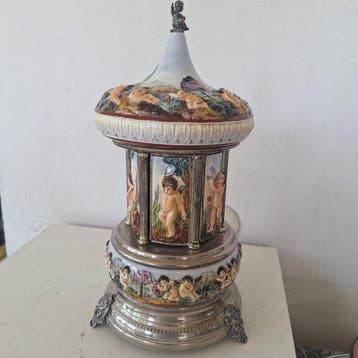 Reuge - Muzikale sigarettenautomaat - Porselein - Keramiek, Nieuw