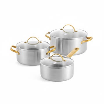 GreenPan Padova Pannenset 6-delig 18/20/24cm | Retourdeal, Huis en Inrichting, Verzenden, Nieuw