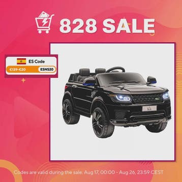Elektrische Kinderauto met Afstandsbediening - 12V, 2 Motore, Kinderen en Baby's, Verzenden, Nieuw