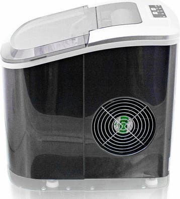 Edelstalen ijsblokjesmachine - 120 Watt - Donkergrijs, Verzenden, Nieuw