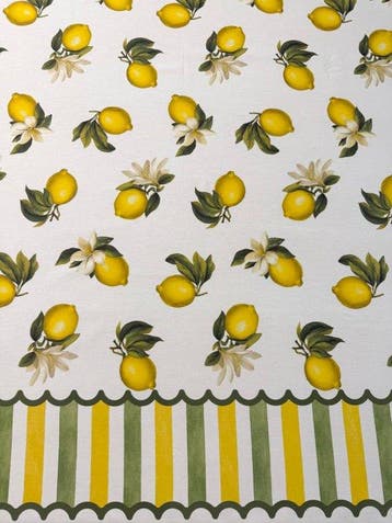 Elegante tafellaken voor grote tafels, mediterrane fantasie
