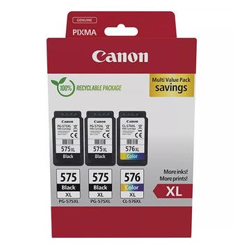 Canon PG-575XLx2/CL-576XL multipack Inktcartridge, Verzenden, Nieuw, Cartridge, Canon
