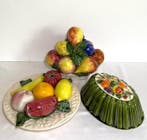 St clement - Fruitmand (3) - Bord met fruit - geglazuurde