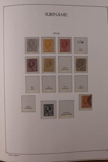 Suriname 1873/1975 - Gevorderde collectie in KABE, Gestempeld