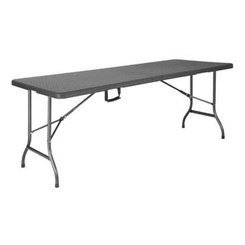 Inklapbare Buffettafel | Kunststof/Staal | Zwart Blad |, Verzenden, Nieuw in verpakking
