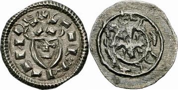 1095-1116 Ungarn Koloman Denar Calman Rex Koenigskopf Kre..., Verzenden