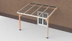 Douglas Terrasoverkapping Geschaafd Wit Polycarbonaat Helder, Nieuw