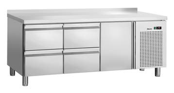 Bartscher Koelwerkbank | 420L | 1 Deuren + 4 Laden | 0°C/+10, Ophalen of Verzenden, Nieuw