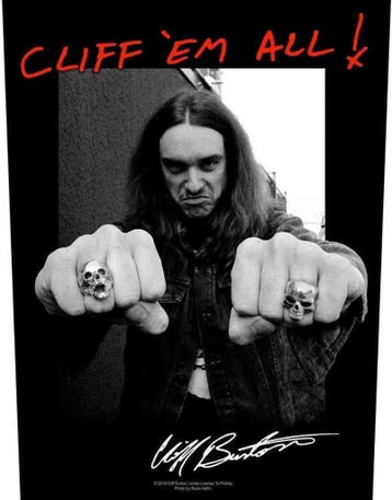 Metallica - Cliff Em All! - Rugpatch officiële merchandise, Ophalen of Verzenden, Nieuw, Kleding