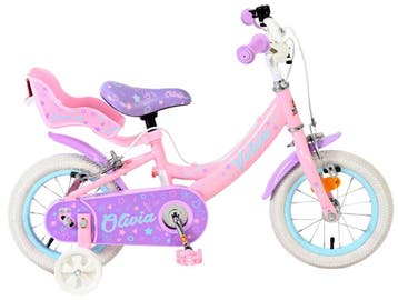 Volare Olivia Kinderfiets - Meisjes - 12 inch - Roze - Twee, Fietsen en Brommers, Fietsen | Meisjes, Verzenden, Nieuw, 14 inch of minder