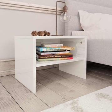 vidaXL Nachtkastjes 2 st 40x30x30 cm bewerkt hout hoogglans, Minder dan 45 cm, Verzenden, Nieuw, Minder dan 55 cm