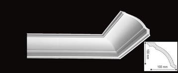Kroonlijst Nomastyl GP+ (100 x 100 mm), lengte 2 m, Ophalen of Verzenden, Nieuw