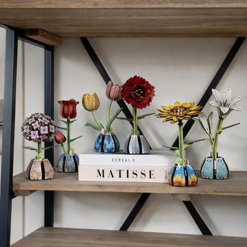 Houten 3D bloemenpuzzelset - 6-delig, Verzenden, Nieuw
